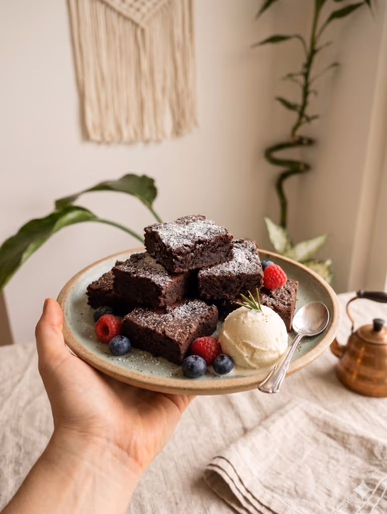 Fudgy Sourdough Brownies