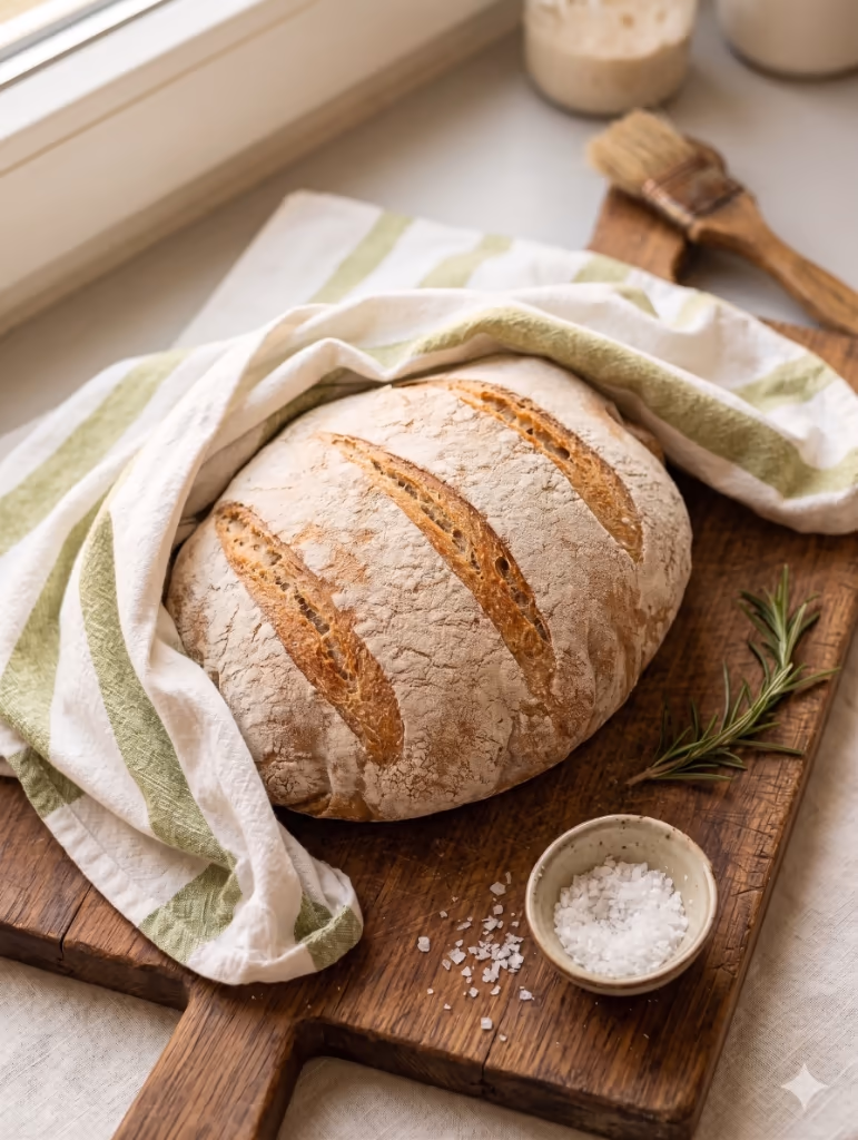 Hearty Rustic Sourdough Loaf