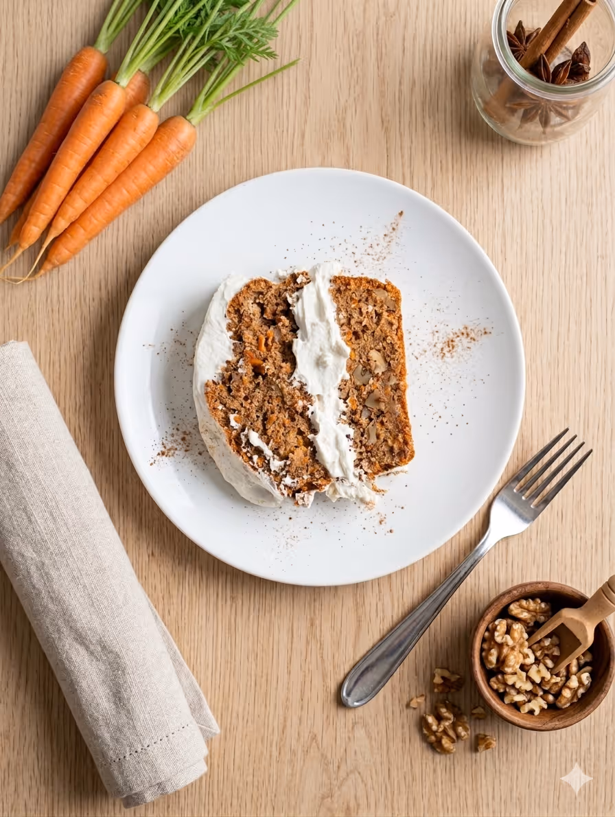 Whole Wheat Sourdough Carrot Cake