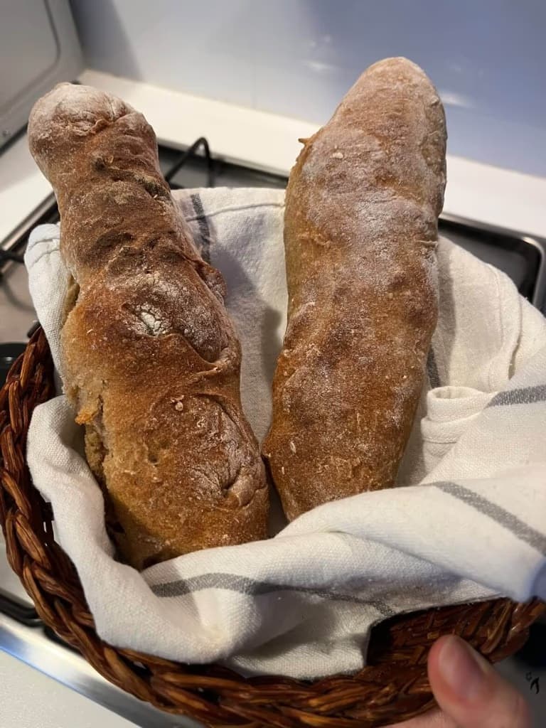 Whole Wheat Sourdough Ciabatta